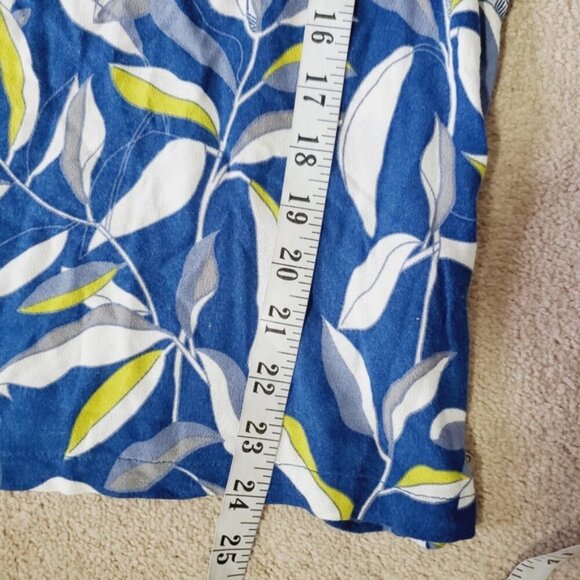 White Stuff UK Bold Printed Abstract Boho Leaf Motif Spring top L - Picture 6 of 7